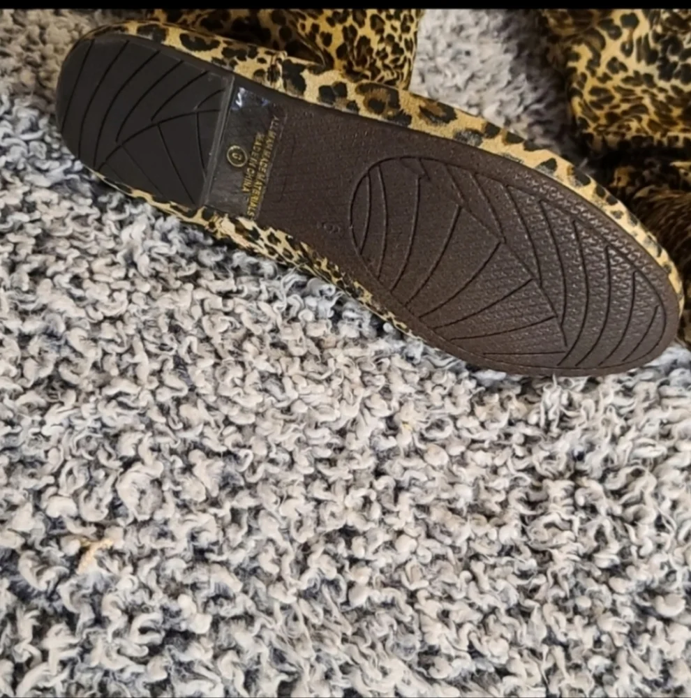 Nature Breeze Leopard Slouch Vickie Thigh High Boots